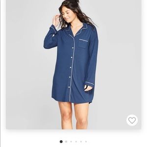 Women’s beautifully soft notch collar nightgown